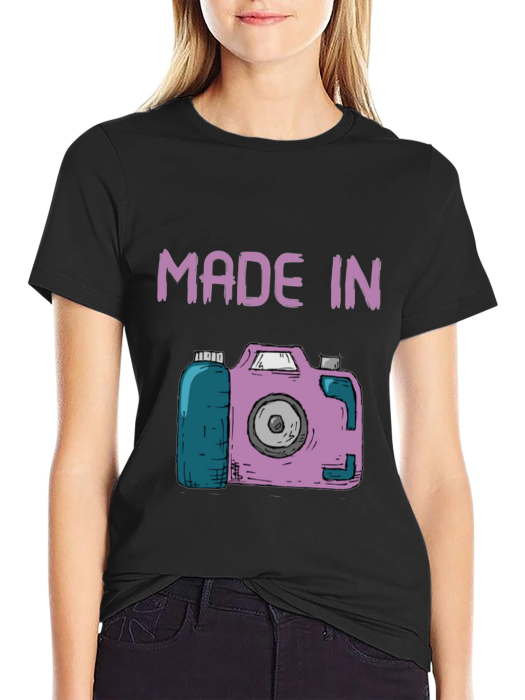 Made In Camera T-Shirt - Fun Novelty Tee