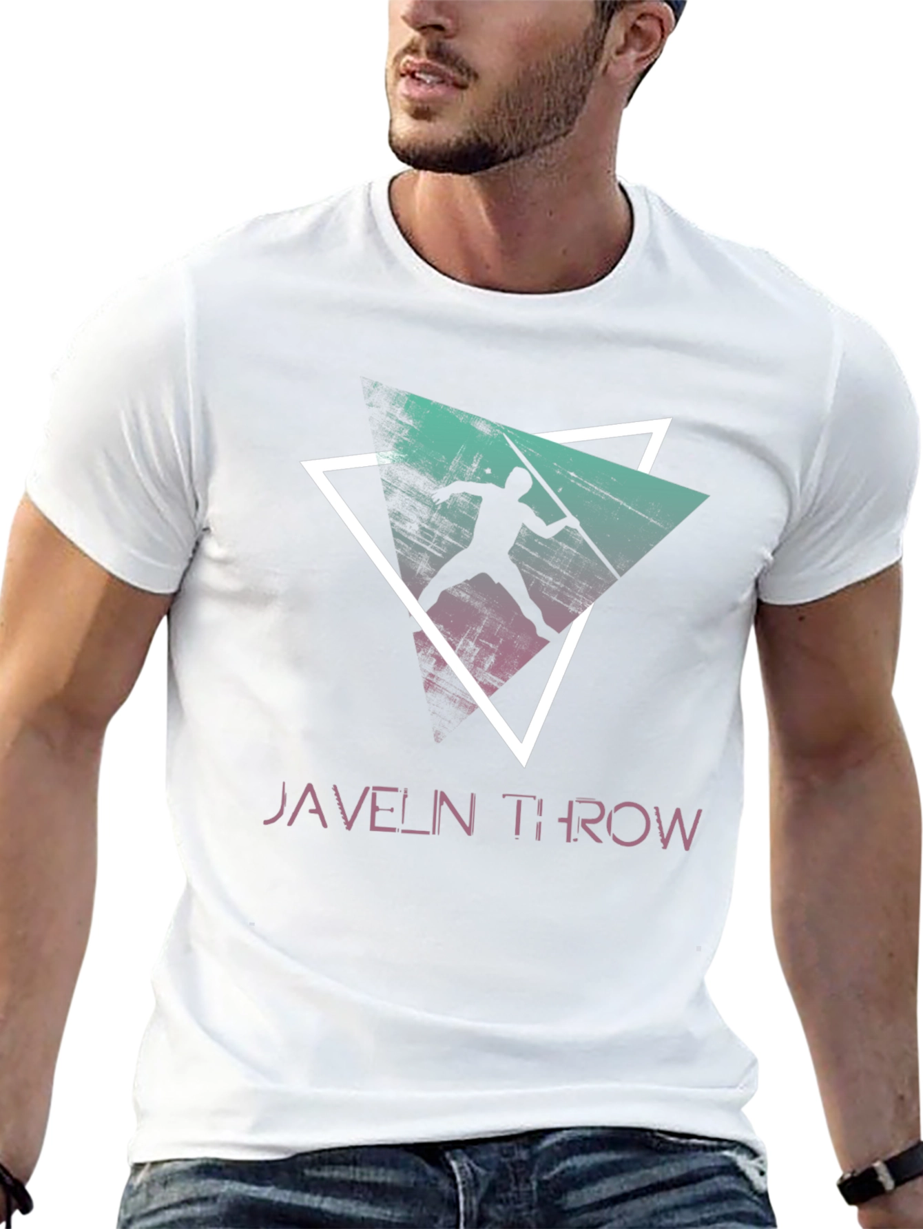 Javelin Throw Graphic Tee - Retro Style