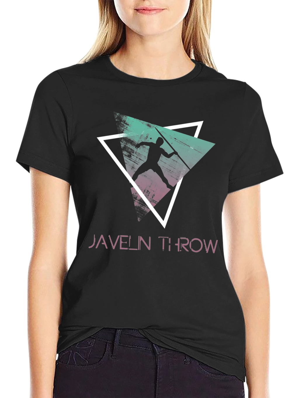 Javelin Throw Graphic Tee - Retro Style