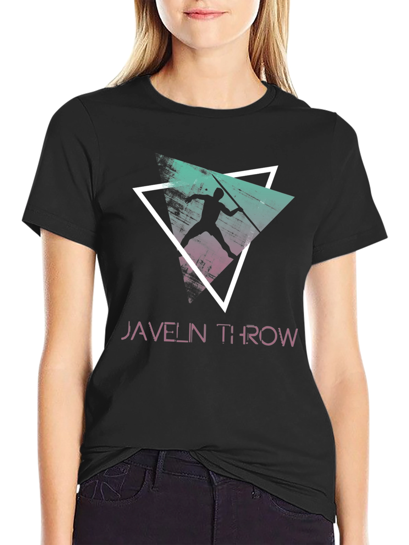Javelin Throw Graphic Tee - Retro Style