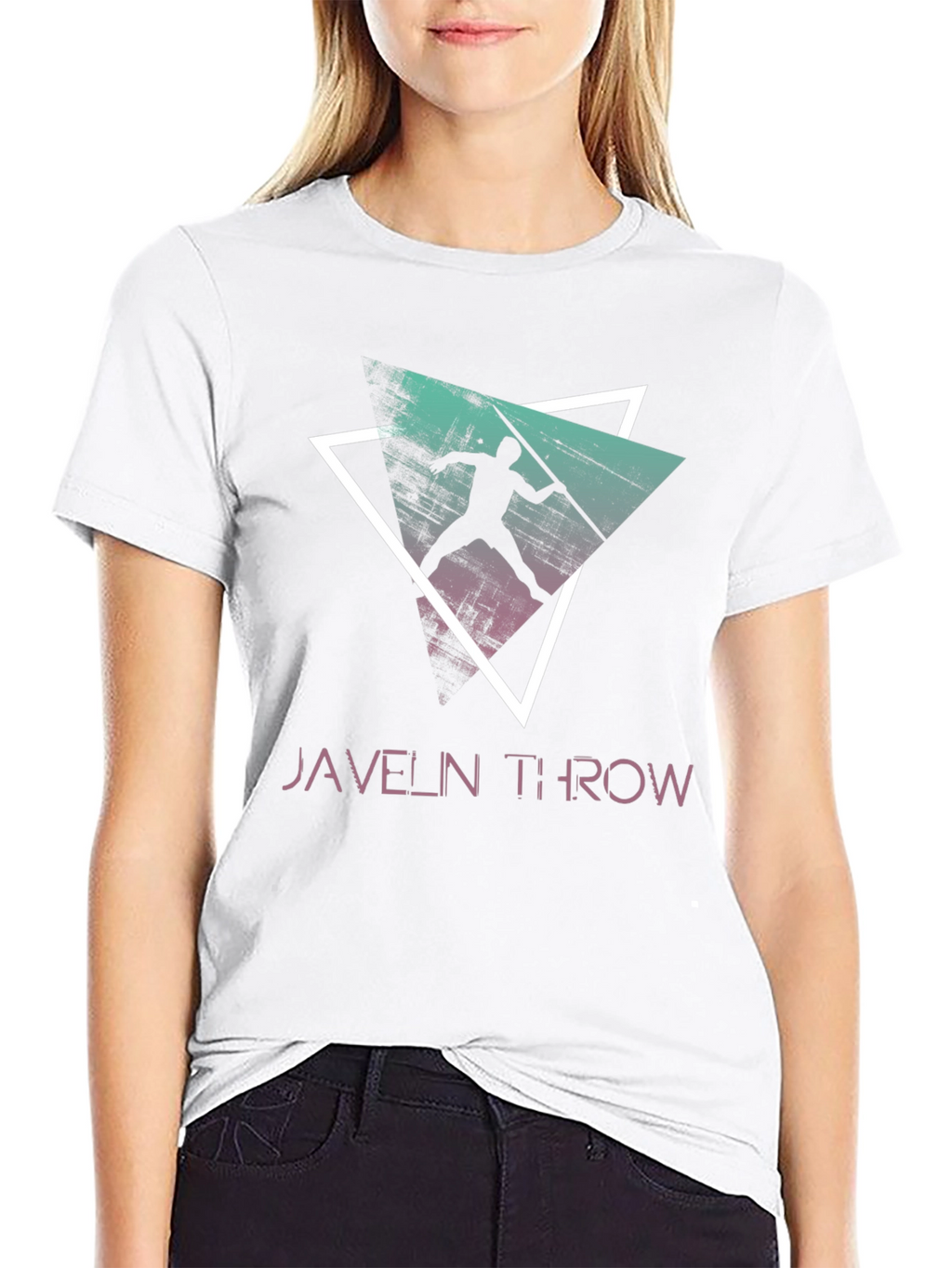 Javelin Throw Graphic Tee - Retro Style