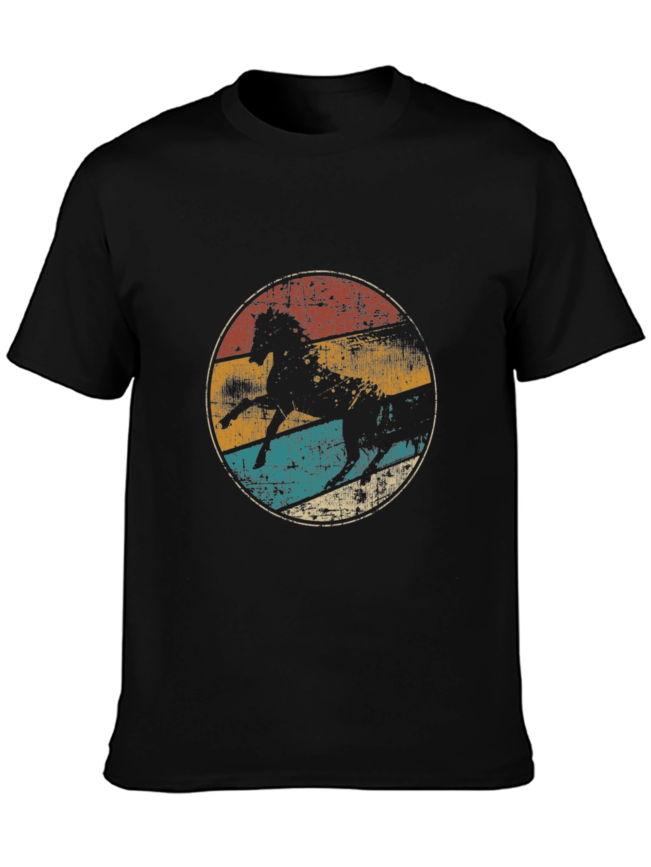 Vintage Horse Graphic Tee - Retro Style