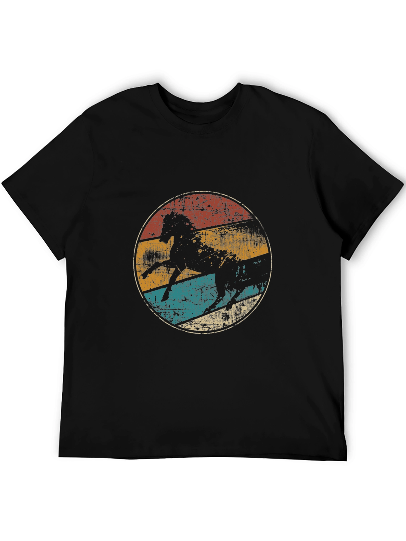 Vintage Horse Graphic Tee - Retro Style