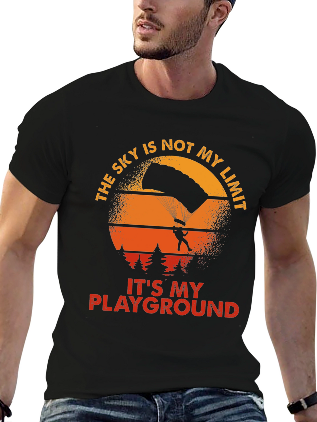 Skys the Limit Parachute T-Shirt
