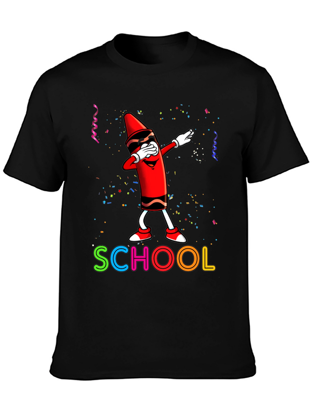 Cool Crayon Dabbing School T-Shirt