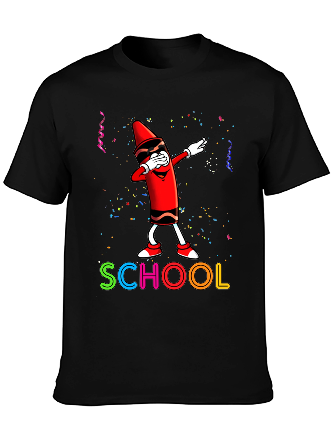 Cool Crayon Dabbing School T-Shirt