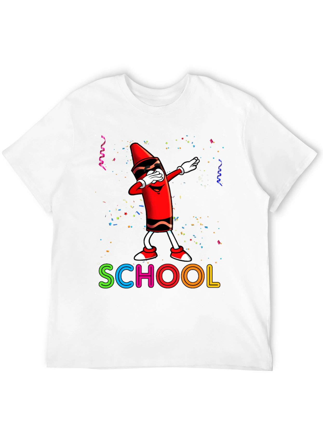 Cool Crayon Dabbing School T-Shirt