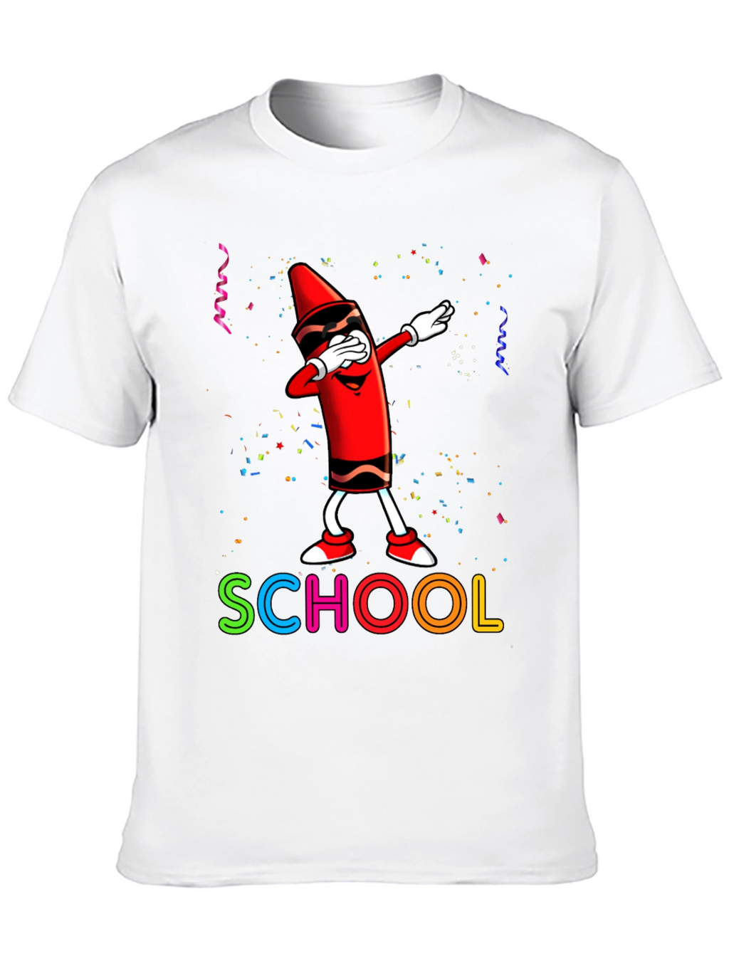 Cool Crayon Dabbing School T-Shirt