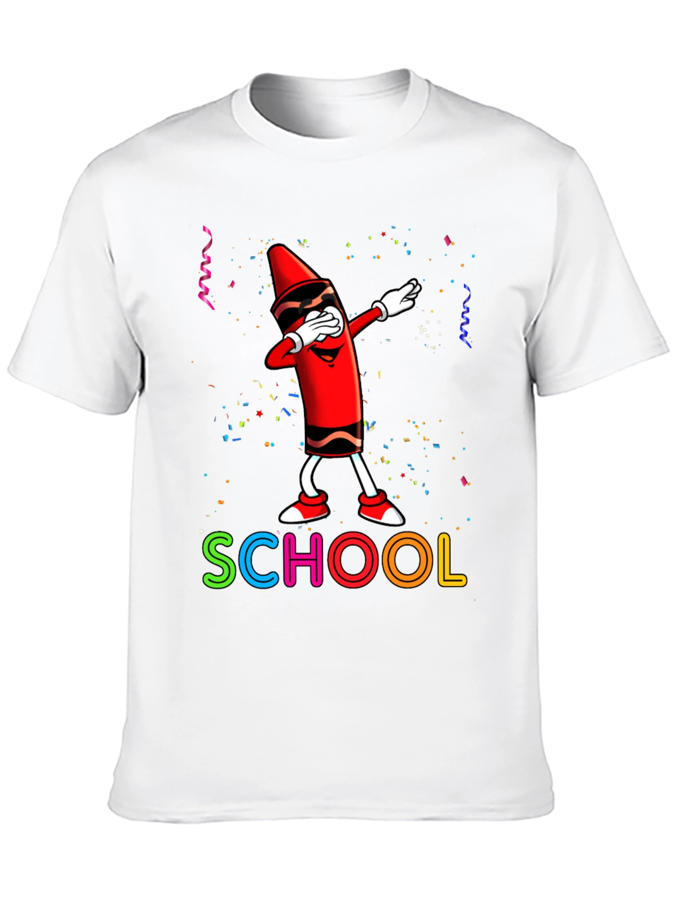 Cool Crayon Dabbing School T-Shirt