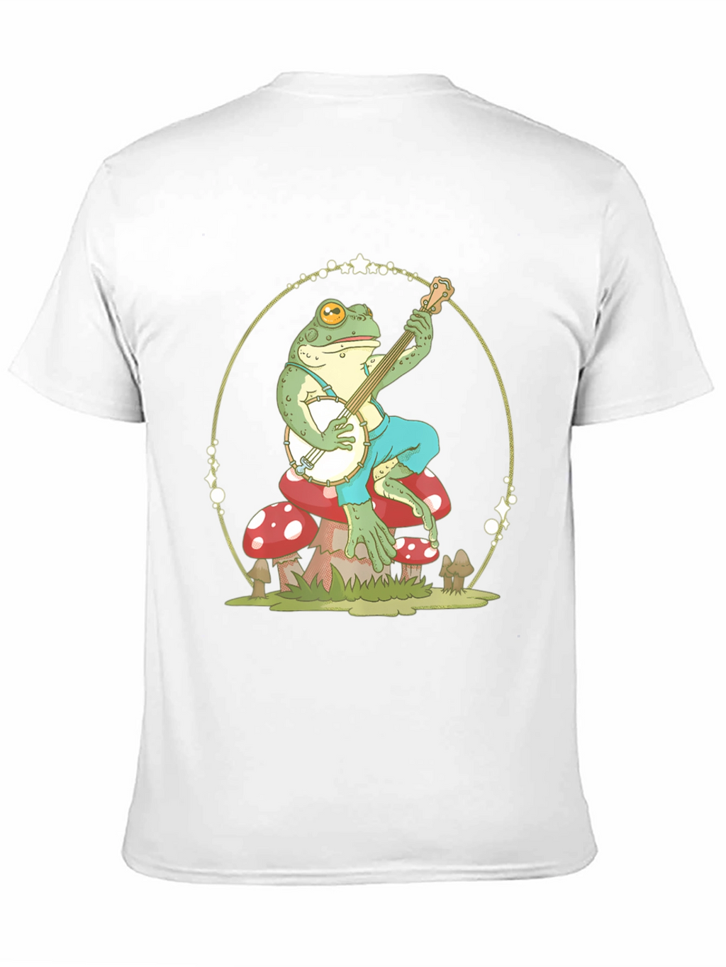 Frog Playing Banjo Graphic T-Shirt