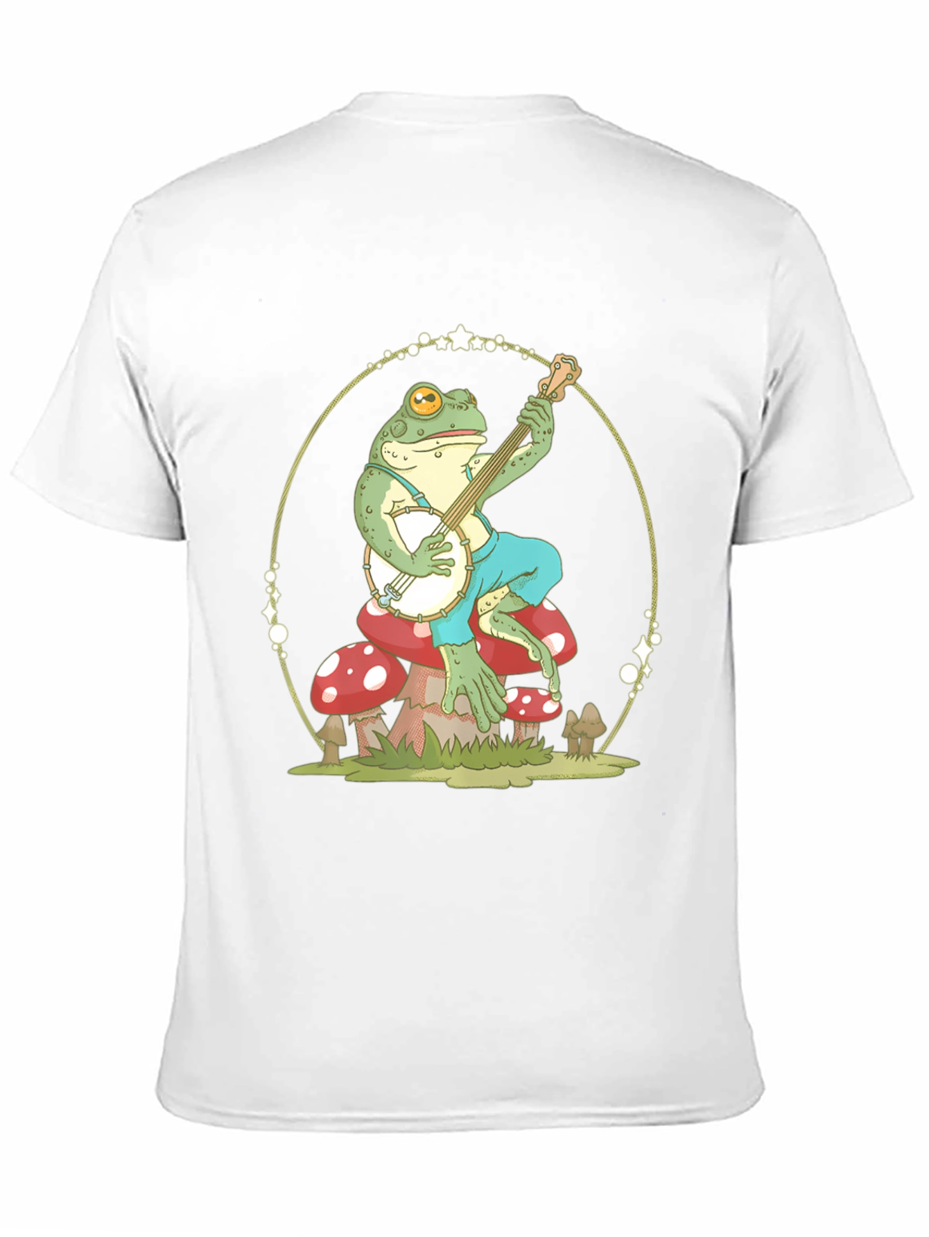Frog Playing Banjo Graphic T-Shirt