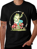 Frog Playing Banjo Graphic T-Shirt