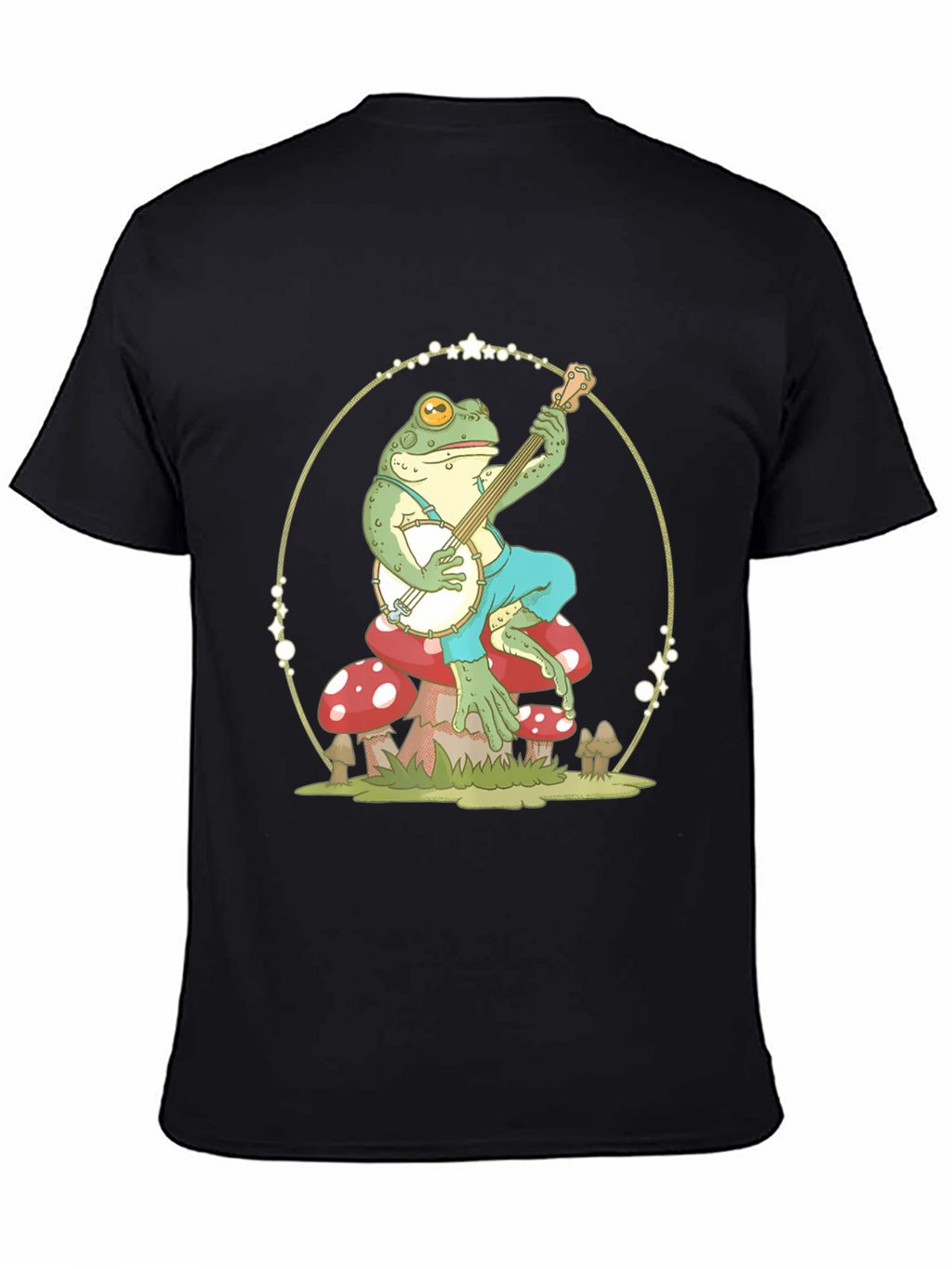 Frog Playing Banjo Graphic T-Shirt