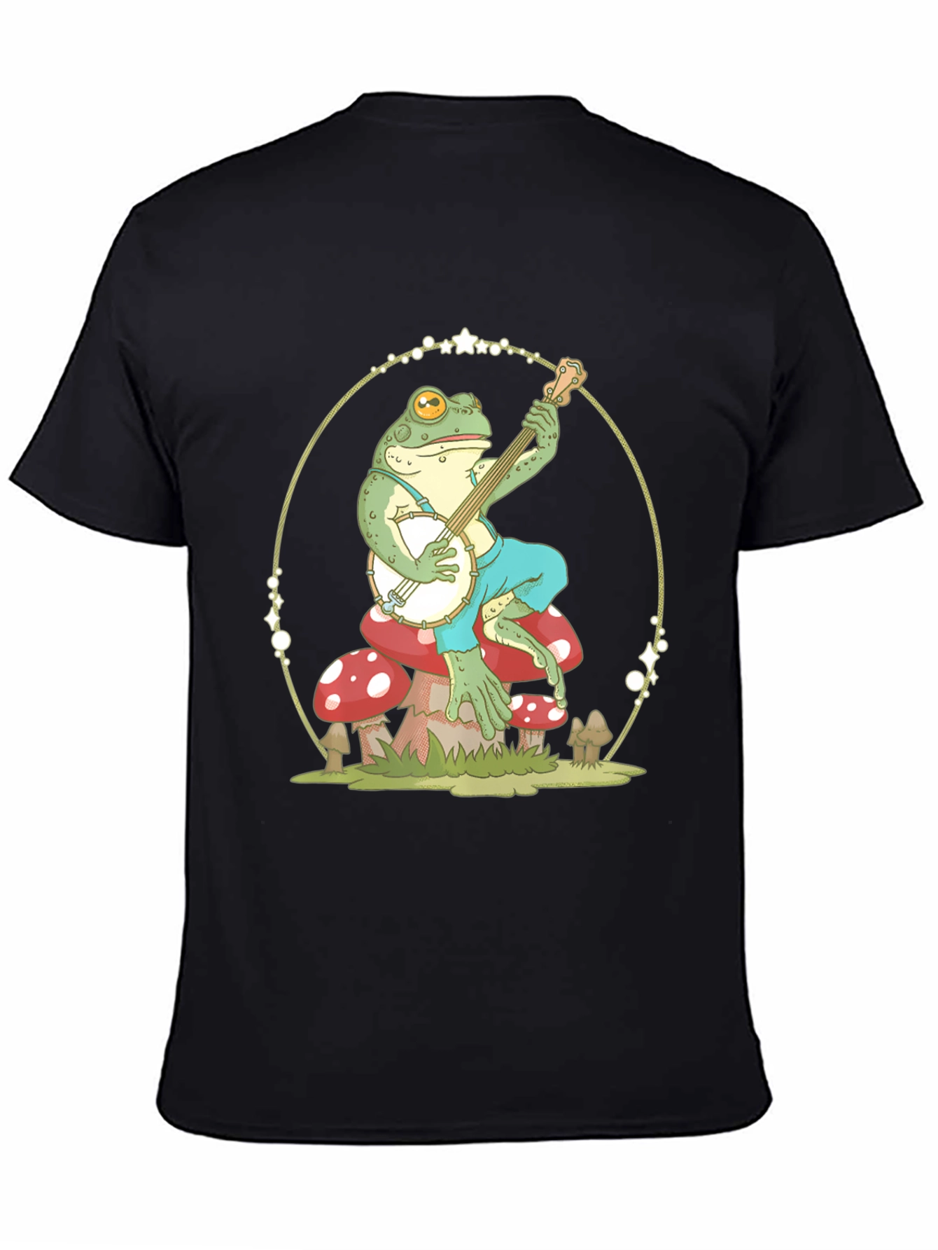Frog Playing Banjo Graphic T-Shirt