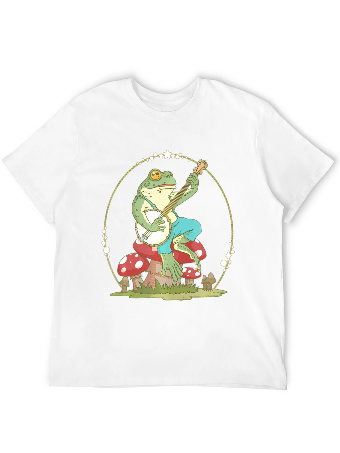 Frog Playing Banjo Graphic T-Shirt