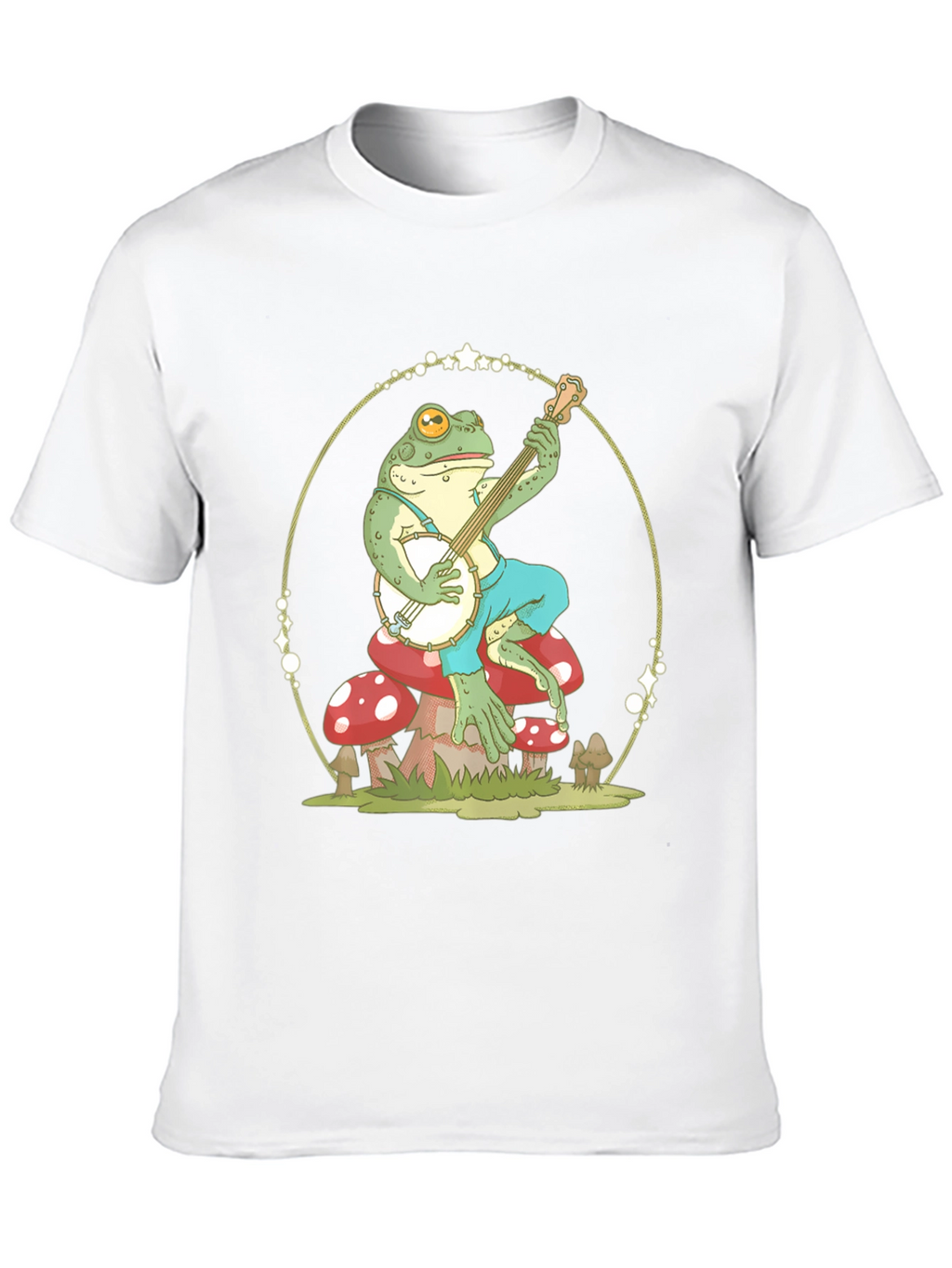 Frog Playing Banjo Graphic T-Shirt