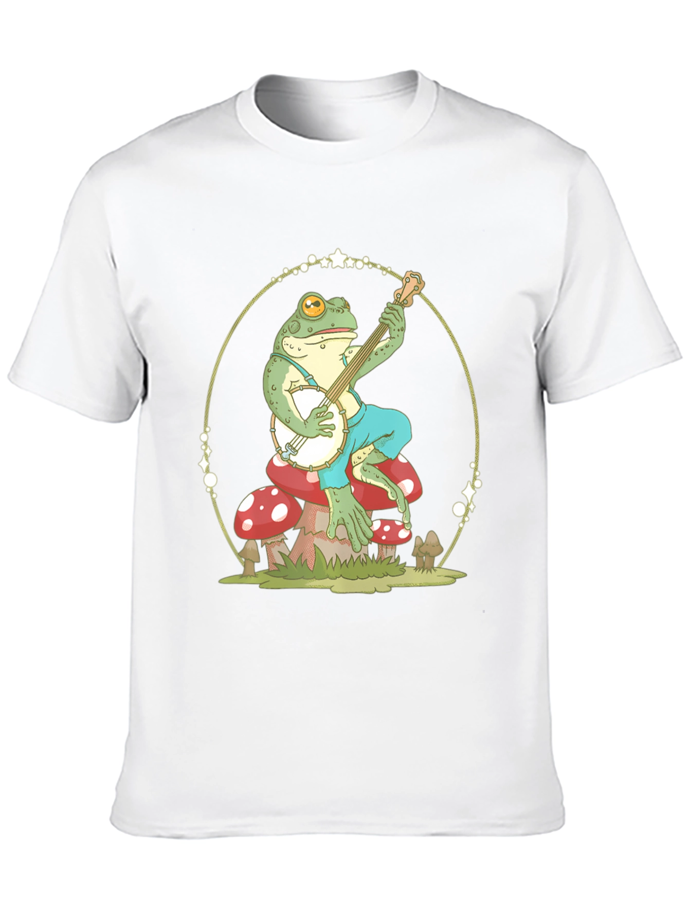 Frog Playing Banjo Graphic T-Shirt