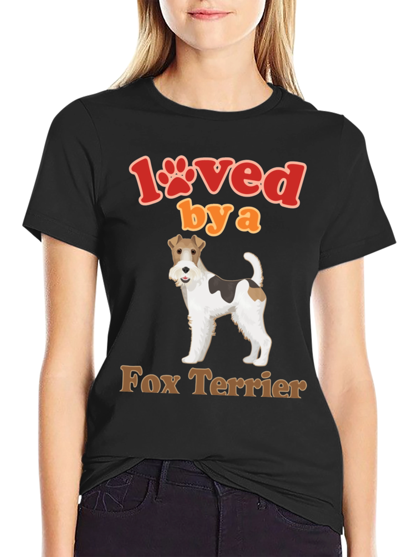 Loved by a Fox Terrier Dog T-Shirt