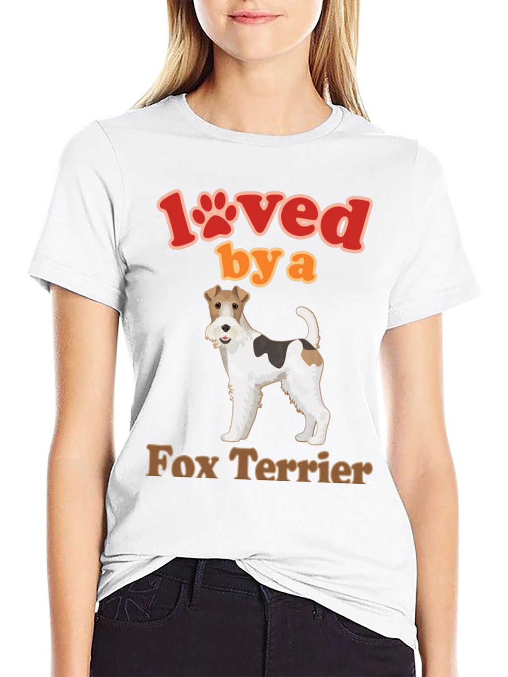 Loved by a Fox Terrier Dog T-Shirt