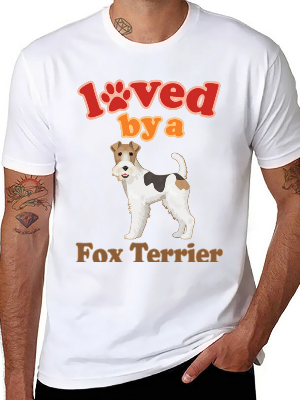 Loved by a Fox Terrier Dog T-Shirt