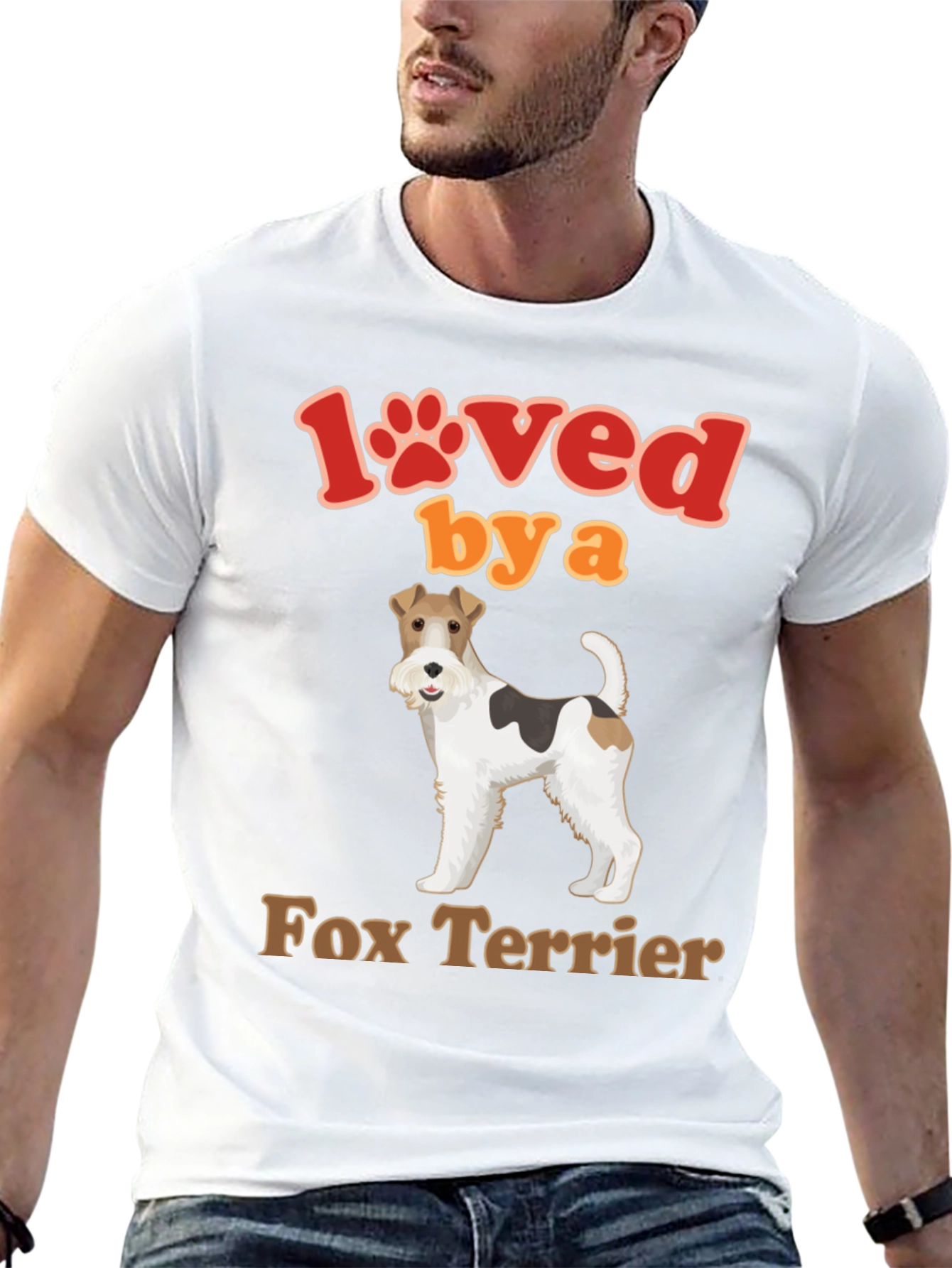 Loved by a Fox Terrier Dog T-Shirt