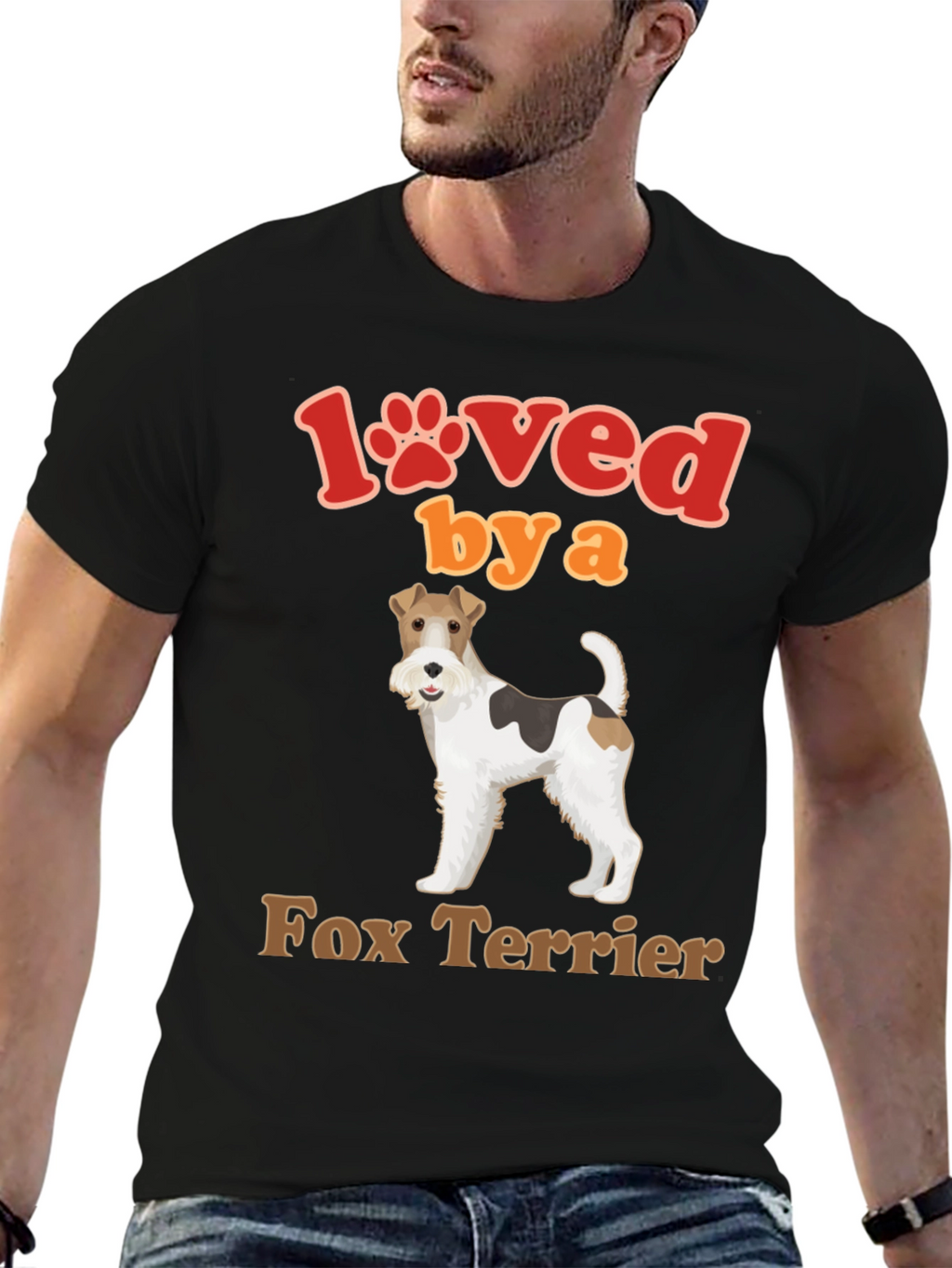 Loved by a Fox Terrier Dog T-Shirt