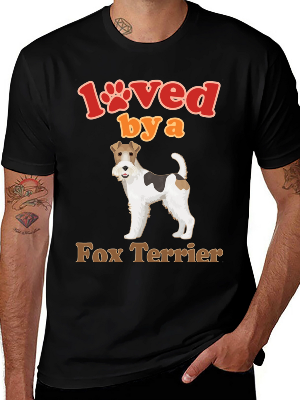Loved by a Fox Terrier Dog T-Shirt