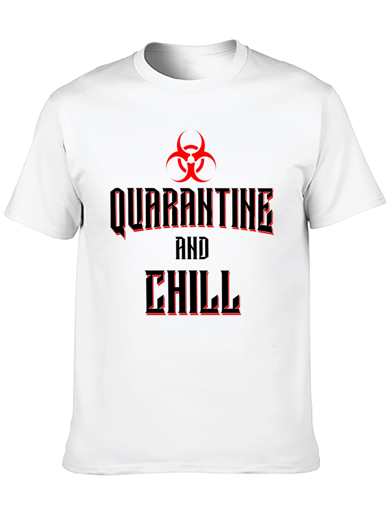 Quarantine & Chill Graphic Tee - Black