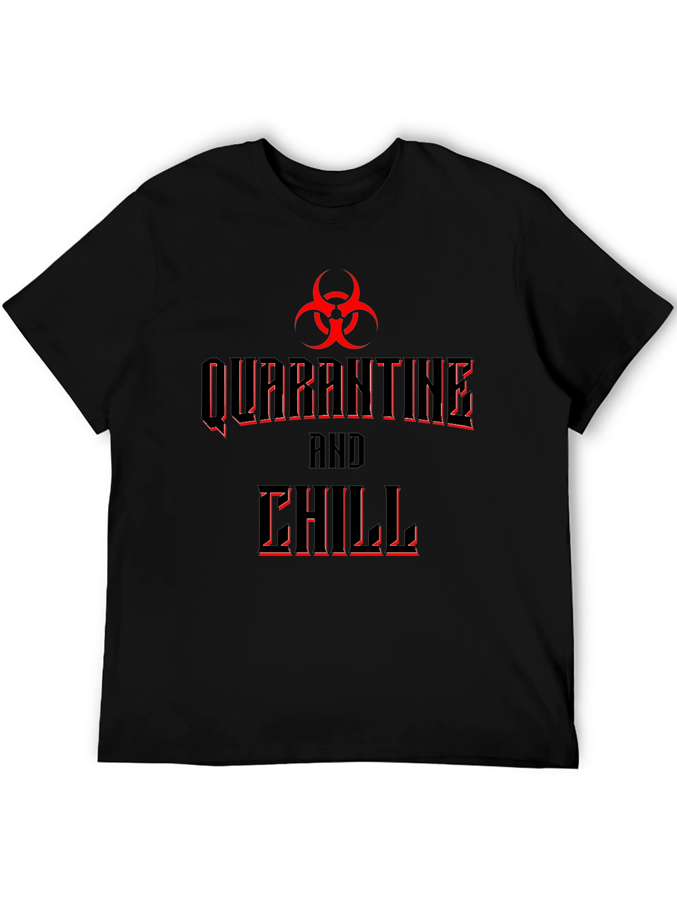 Quarantine & Chill Graphic Tee - Black