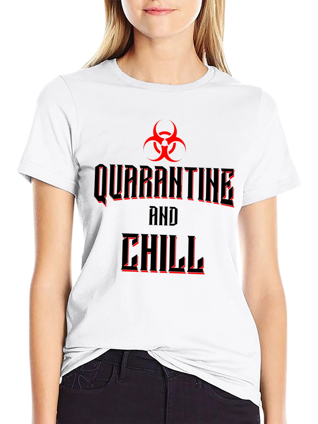 Quarantine & Chill Graphic Tee - Black