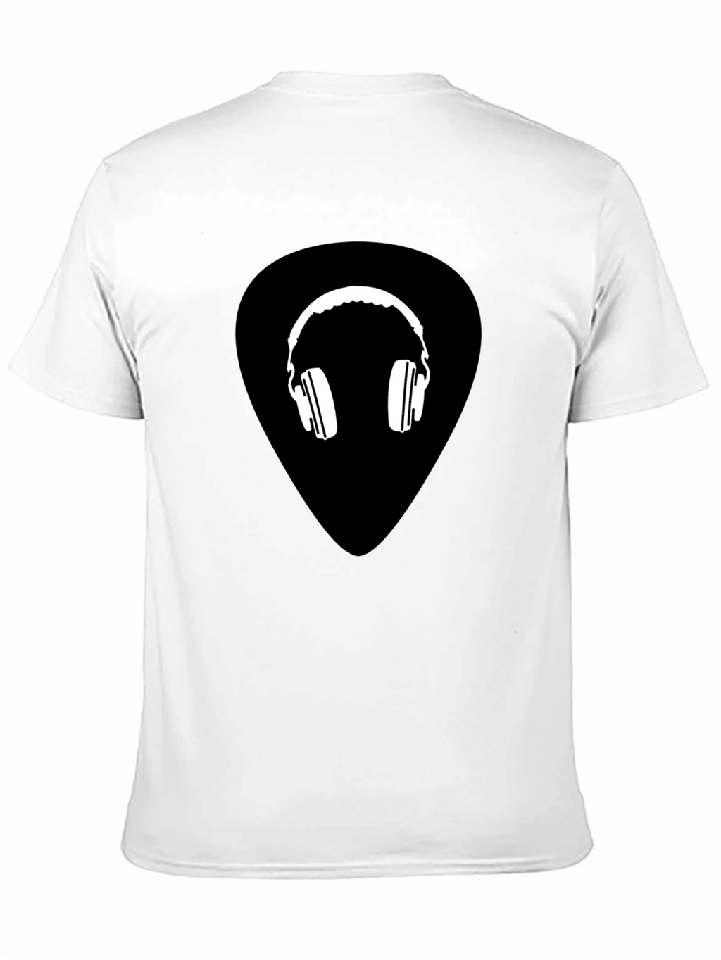 Cool Headphones Graphic Black Tee