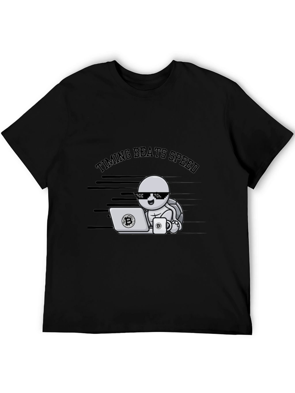 Timing Beats Speed Bitcoin Crypto T-Shirt