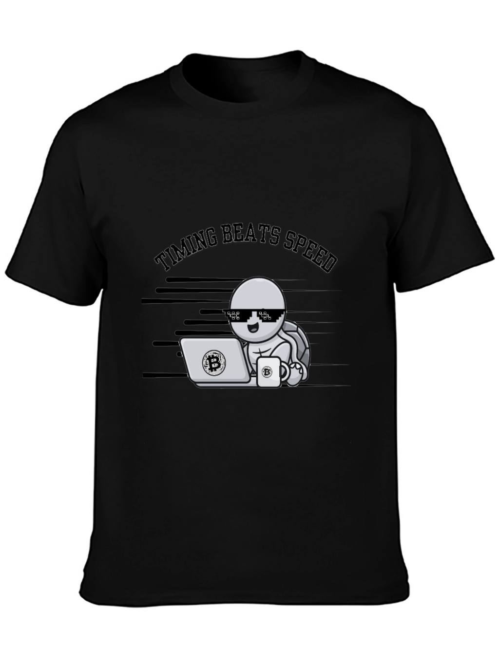 Timing Beats Speed Bitcoin Crypto T-Shirt