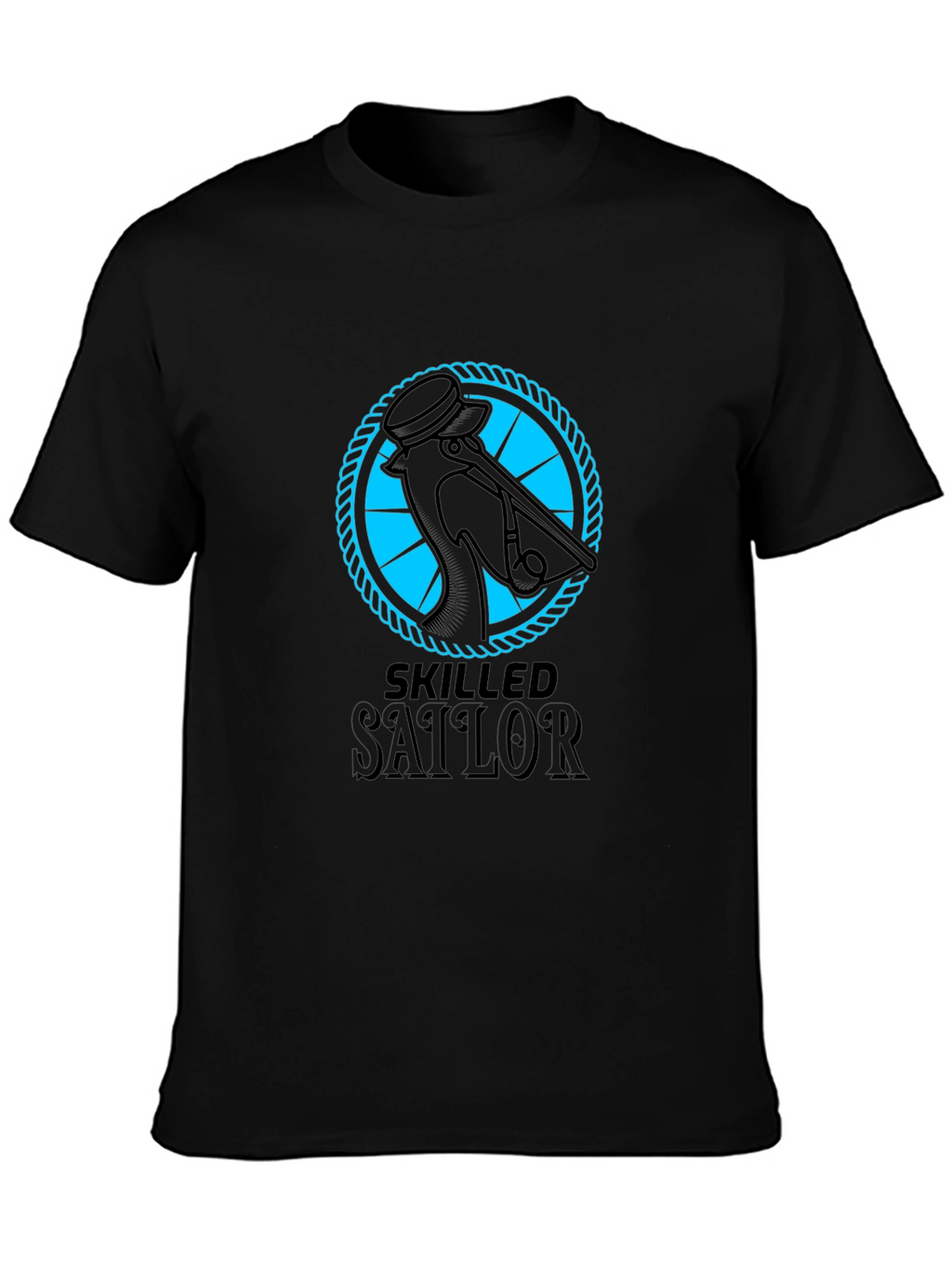 Skilled Sailor Graphic Tee - Black