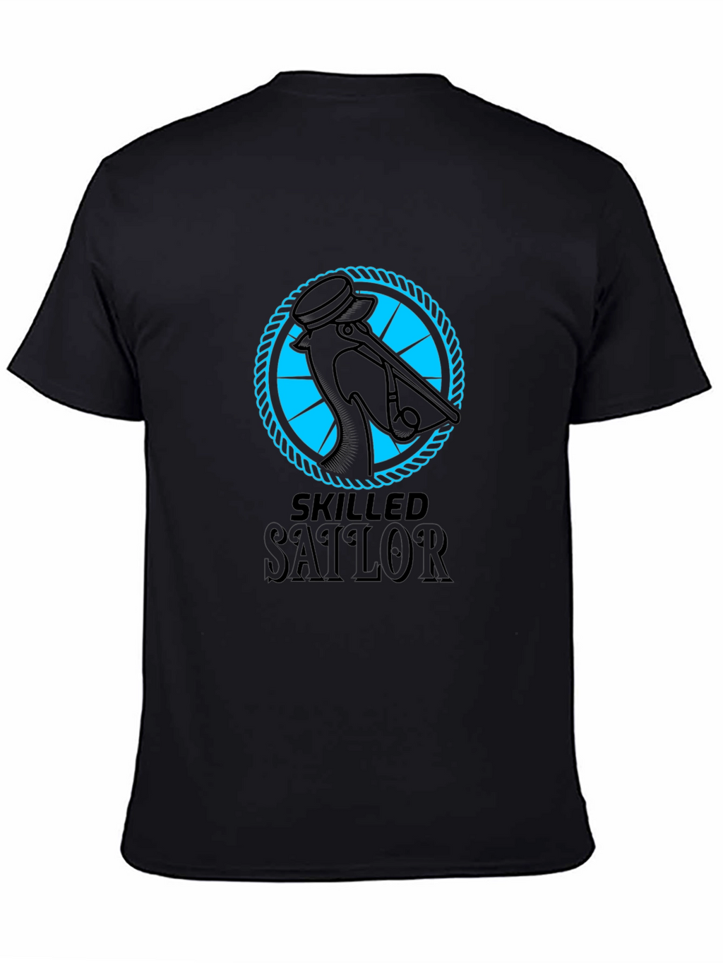 Skilled Sailor Graphic Tee - Black