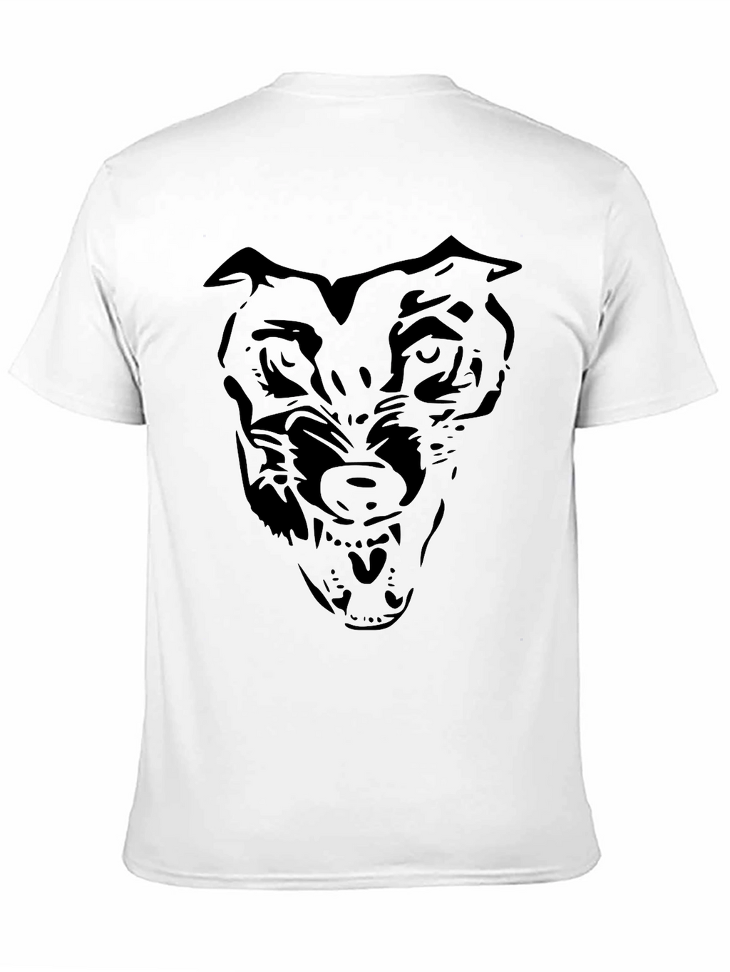 Black Wolf Graphic T-Shirt - Mens Crew Neck Tee
