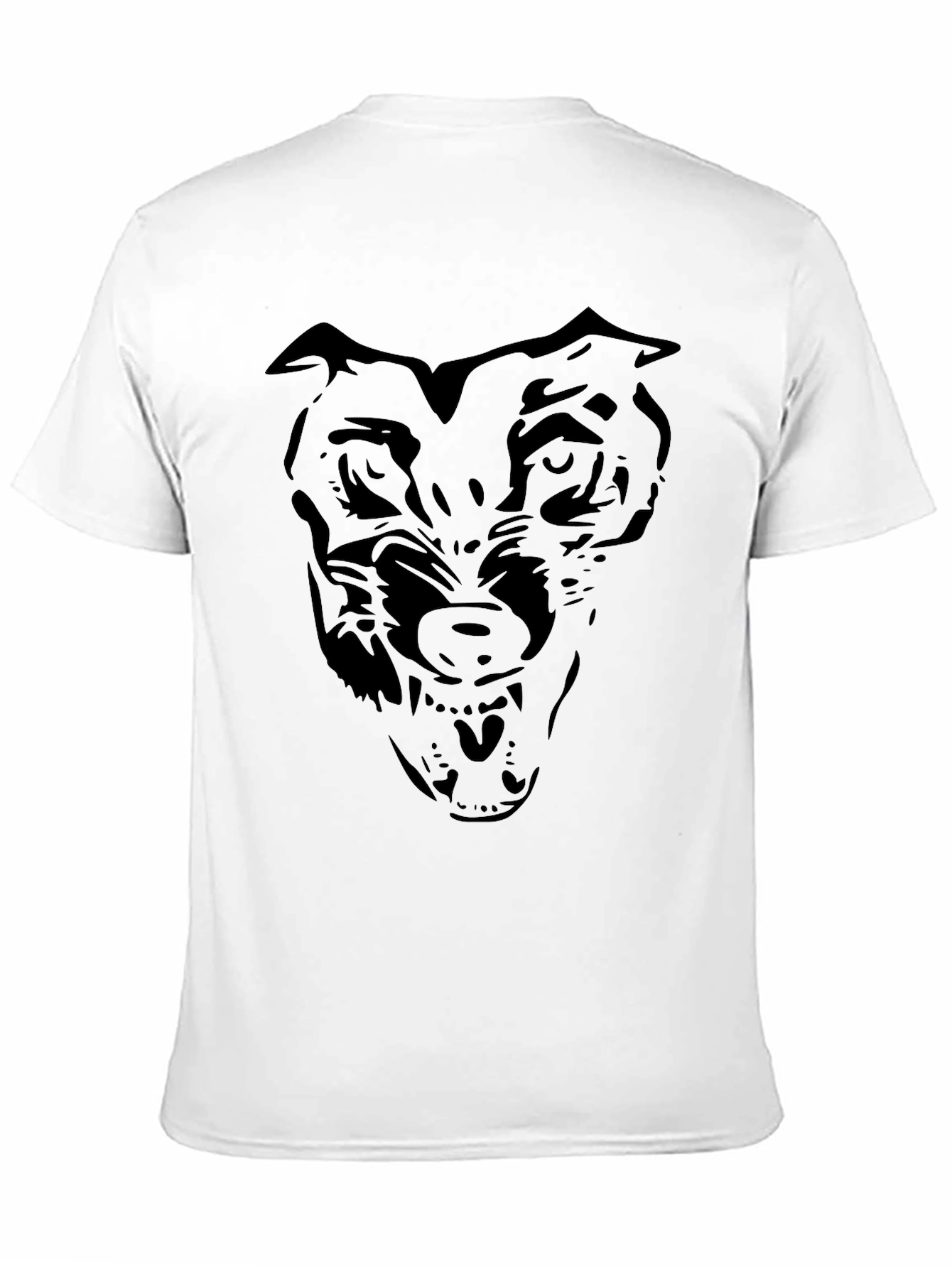 Black Wolf Graphic T-Shirt - Mens Crew Neck Tee