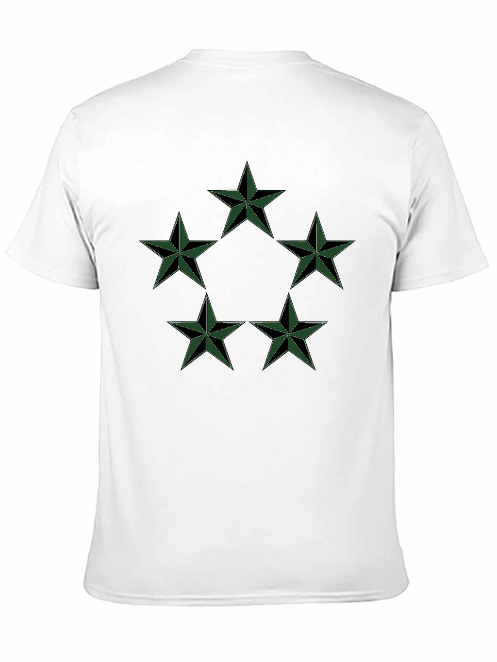 Star Circle Graphic Black T-Shirt