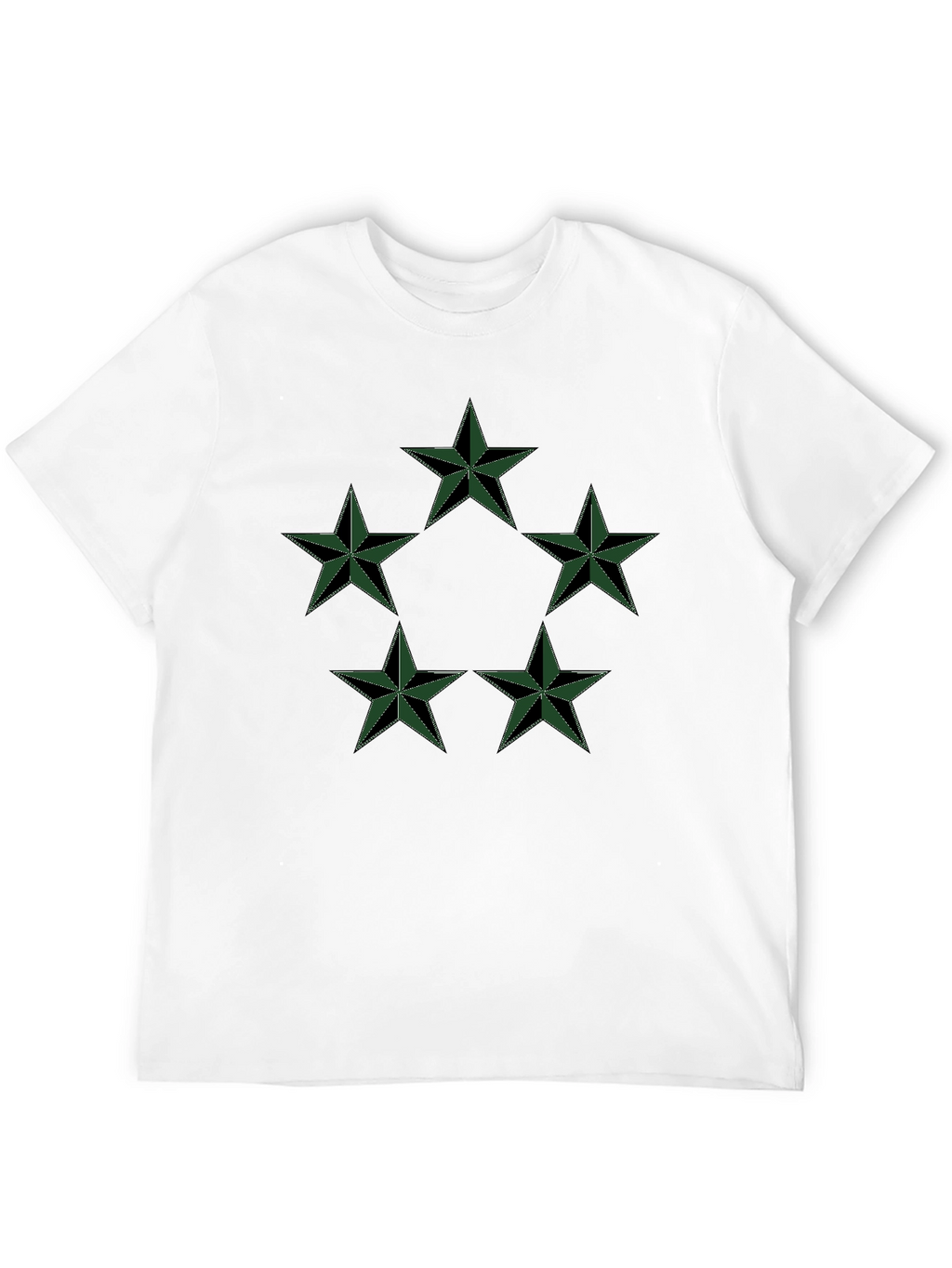 Star Circle Graphic Black T-Shirt