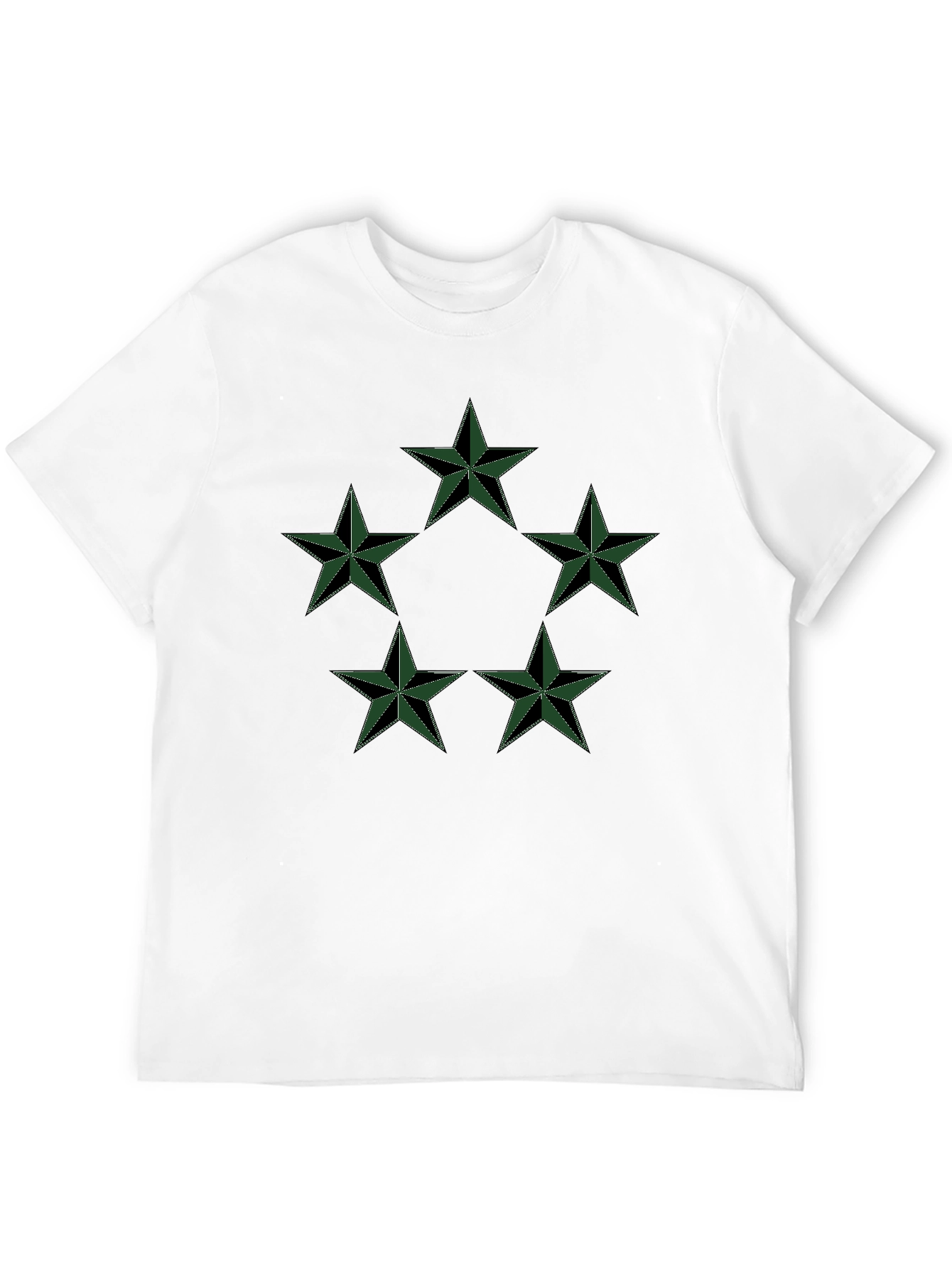 Star Circle Graphic Black T-Shirt
