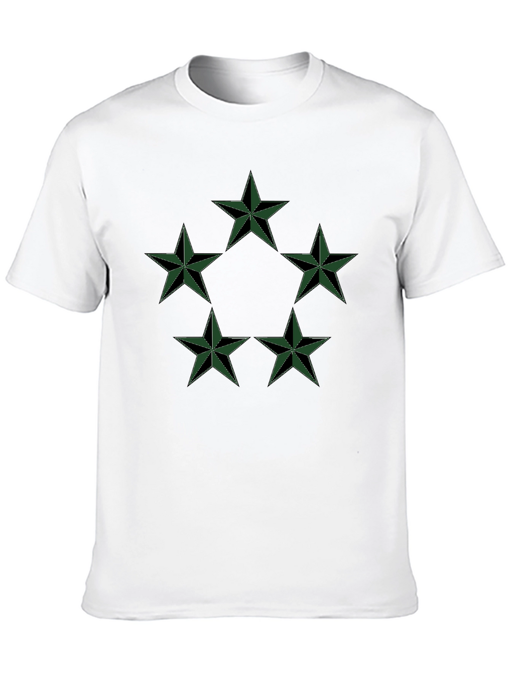 Star Circle Graphic Black T-Shirt