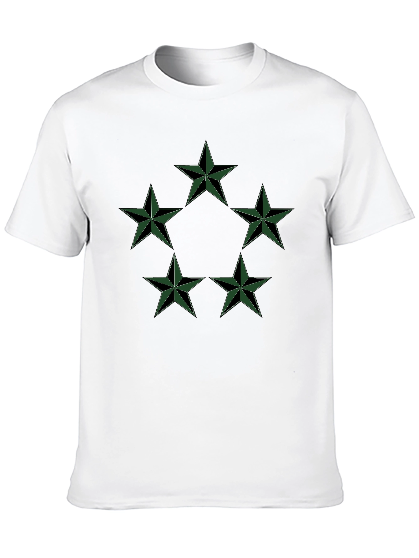 Star Circle Graphic Black T-Shirt
