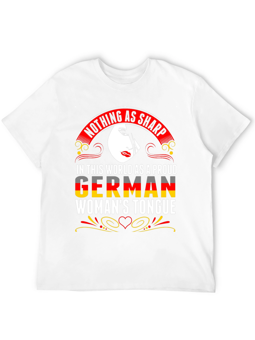 German Womans Tongue Graphic T-Shirt
