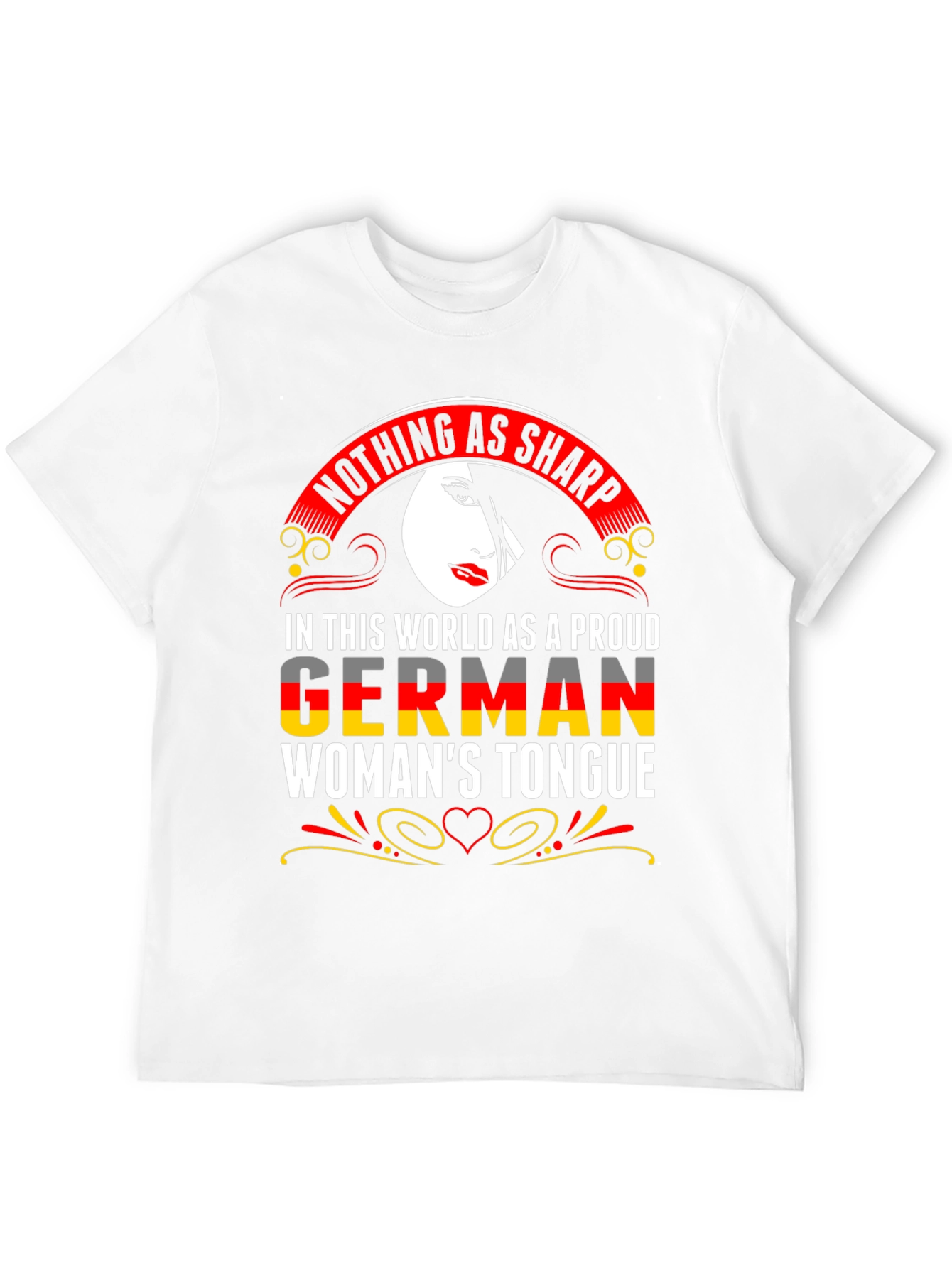 German Womans Tongue Graphic T-Shirt