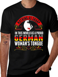 German Womans Tongue Graphic T-Shirt