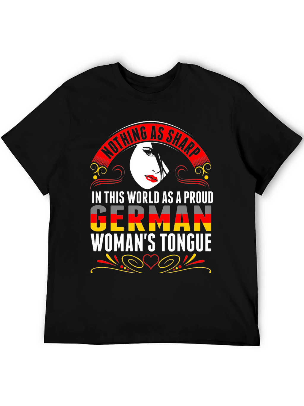 German Womans Tongue Graphic T-Shirt