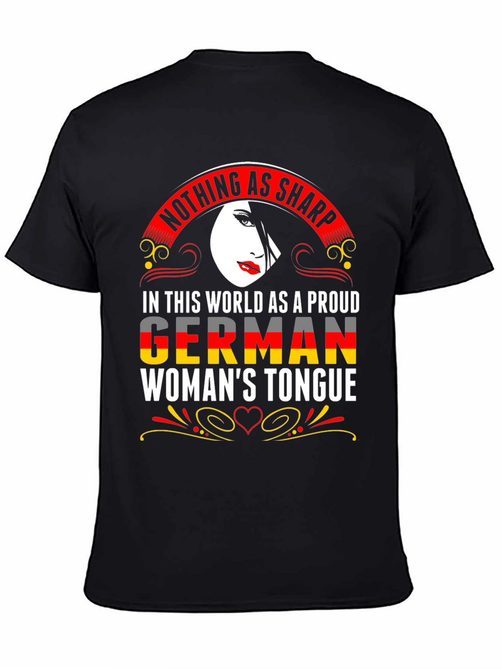 German Womans Tongue Graphic T-Shirt