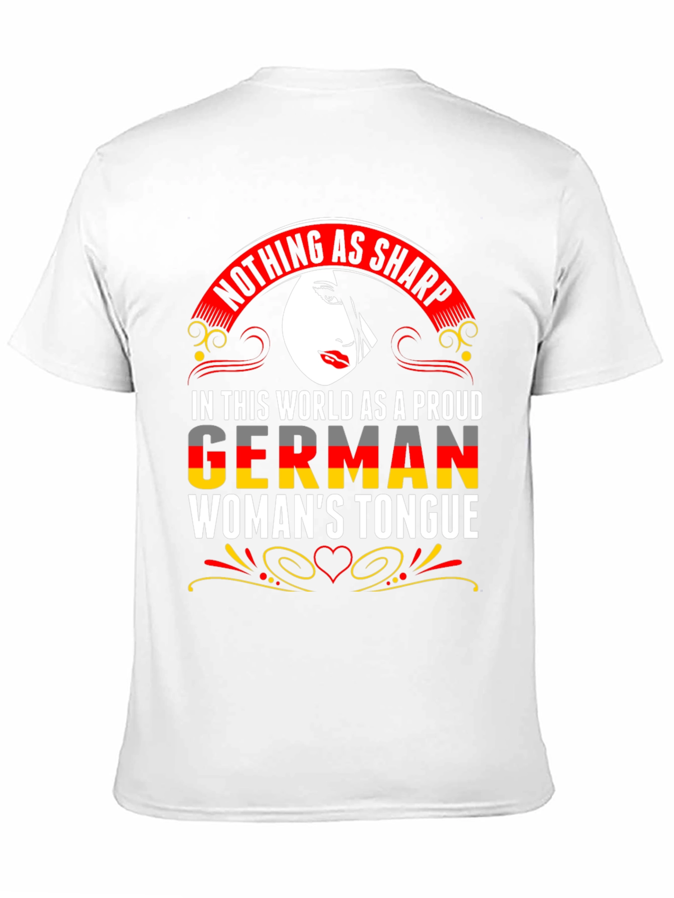 German Womans Tongue Graphic T-Shirt