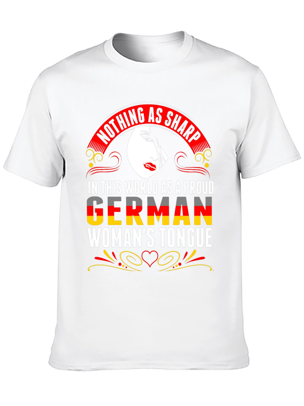 German Womans Tongue Graphic T-Shirt