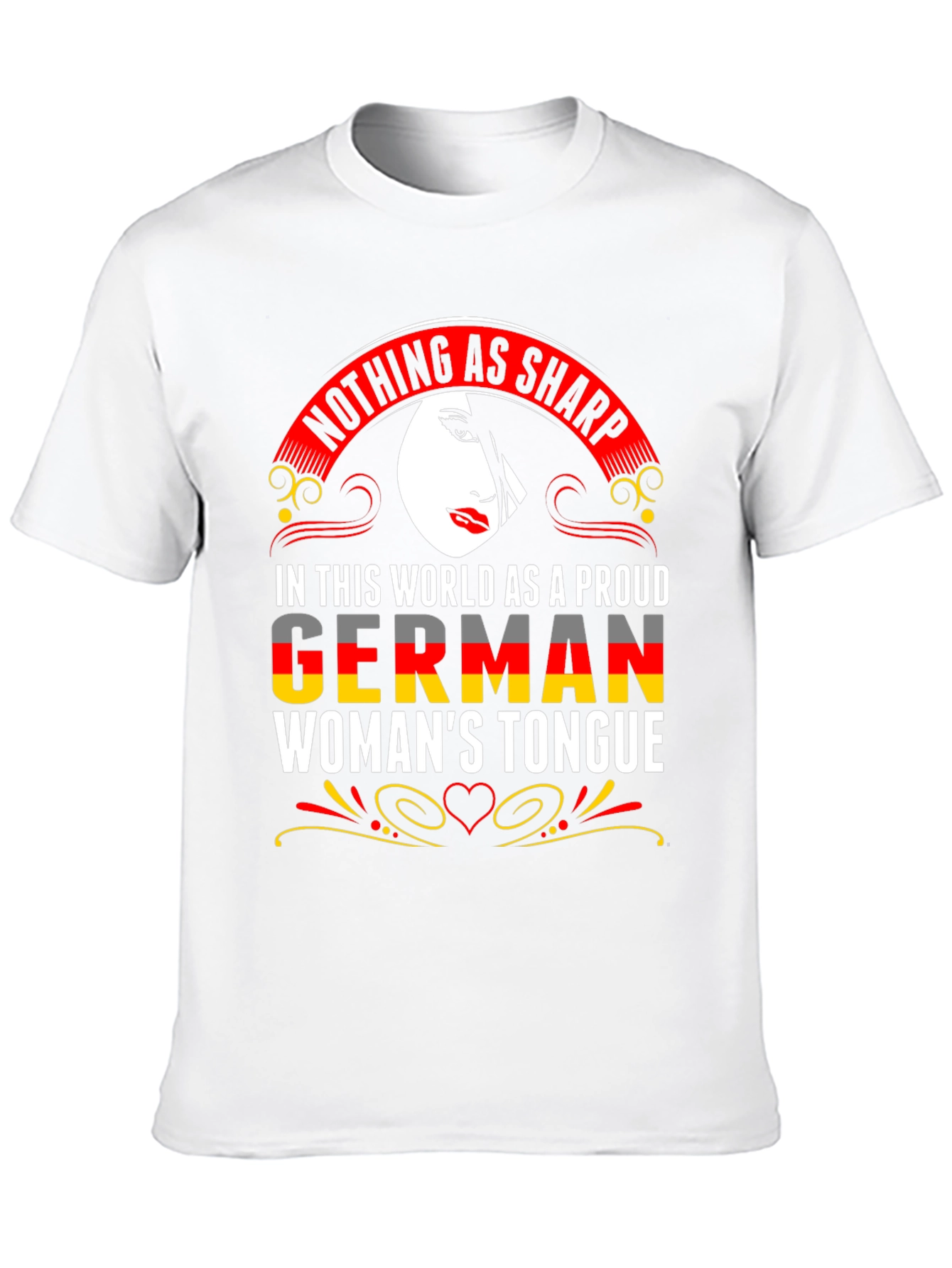 German Womans Tongue Graphic T-Shirt